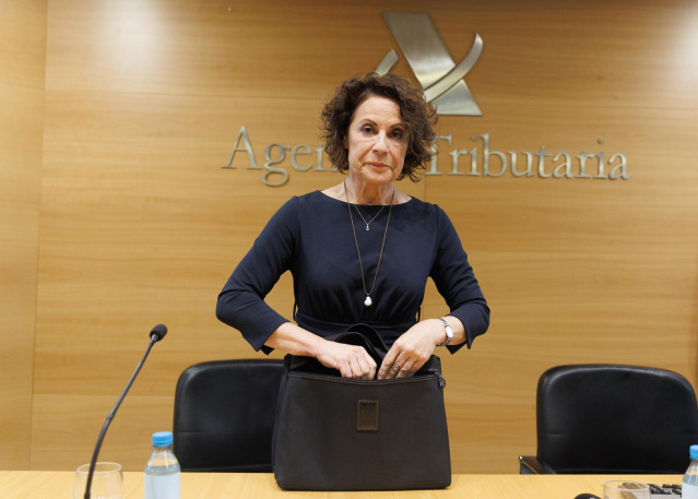 La directora general de la Agencia Tributaria, Soledad Fernández Doctor, presenta la Campaña de IRPF 2022, en la Sede de la Agencia Estatal de Administración Tributaria, a 11 de abril de 2023, en Madrid (España). La Campaña de la Renta y Patrimonio de 202