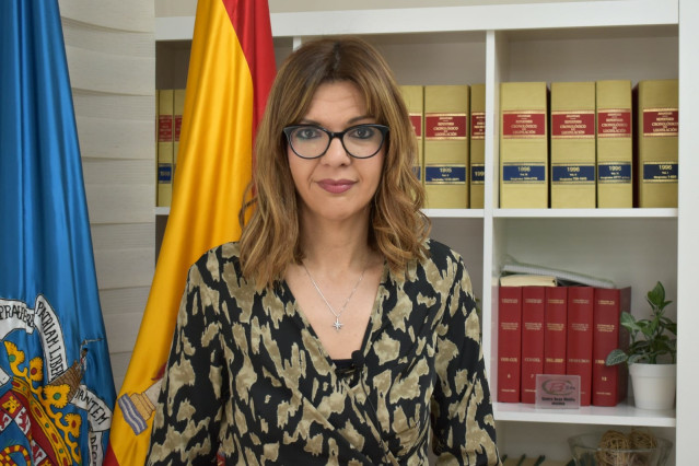 La delegada del Gobierno en Melilla 