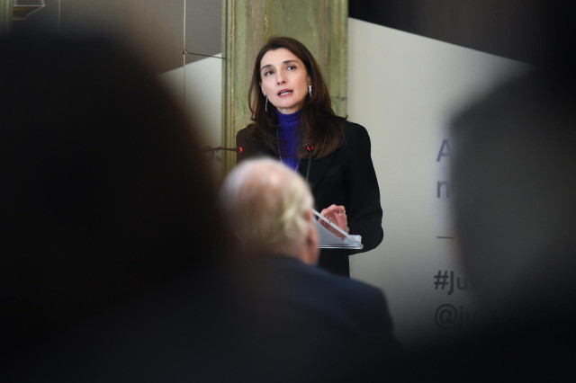 Archivo - La ministra de Justicia, Pilar Llop, interviene durante la IV edición de las Jornadas de Justicia e Igualdad, en el Palacio de Parcent, a 6 de marzo de 2023, en Madrid (España).