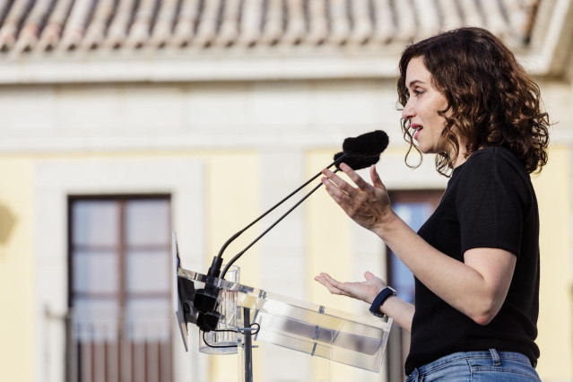 Imagen de archivo de la presidenta de la Comunidad de Madrid y candidata del PP a la reelección, Isabel Díaz Ayuso.