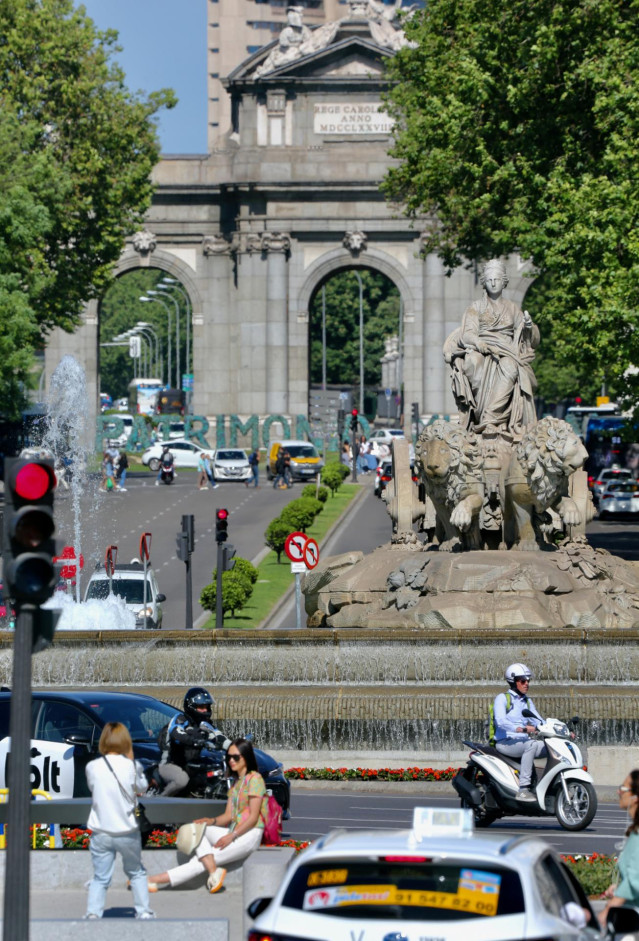 Archivo - Vista de la Puerta de Alcalá de Madrid