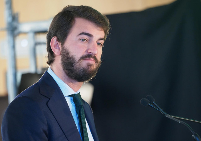 Archivo - El candidato de VOX a la Presidencia de Castilla y León, Juan García-Gallardo, en una rueda de prensa para valorar los resultados en las elecciones de Castilla y León 13F de 2022, a 14 de febrero de 2022, en Valladolid, Castilla y León.