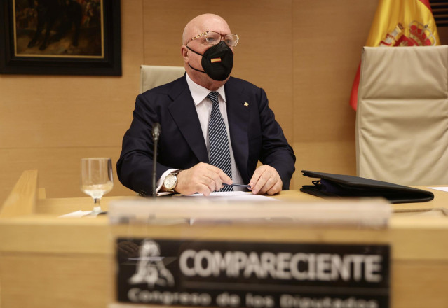 Archivo - El comisario jubilado José Manuel Villarejo en una comparecencia