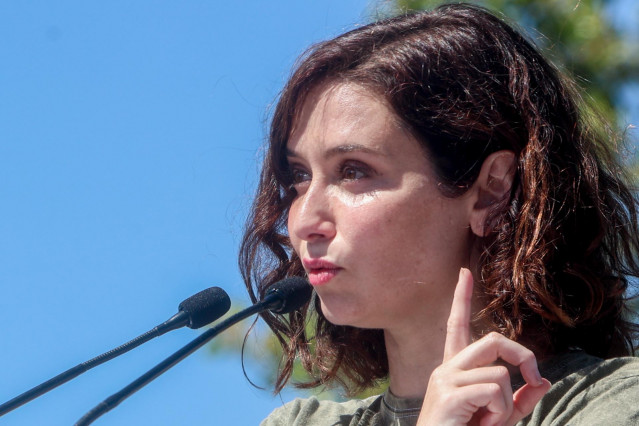 La presidenta de la Comunidad de Madrid, Isabel Díaz Ayuso