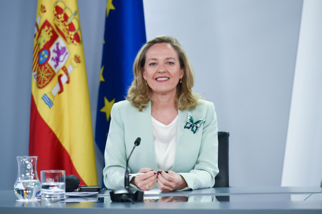 La vicepresidenta primera y ministra de Asuntos Económicos y Transformación Digital del Gobierno de España, Nadia Calviño.