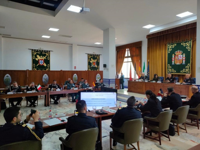 Archivo - La directora de la Guardia Civil, Mercedes González, preside la Conferencia de Alto Nivel con Francia, Italia y Portugal