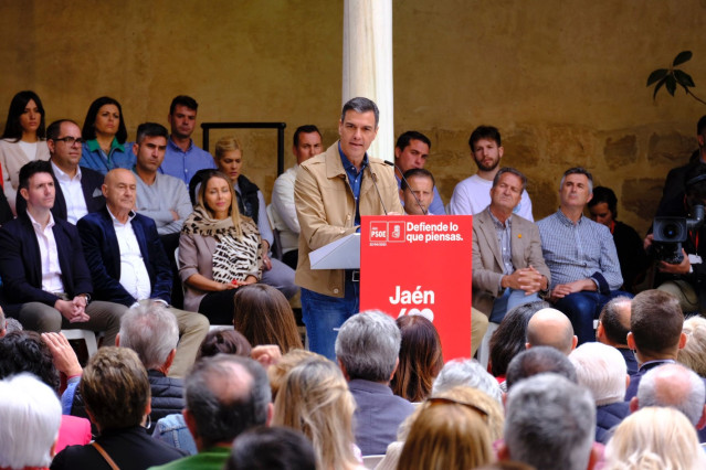 Pedro Sánchez durante su intervención