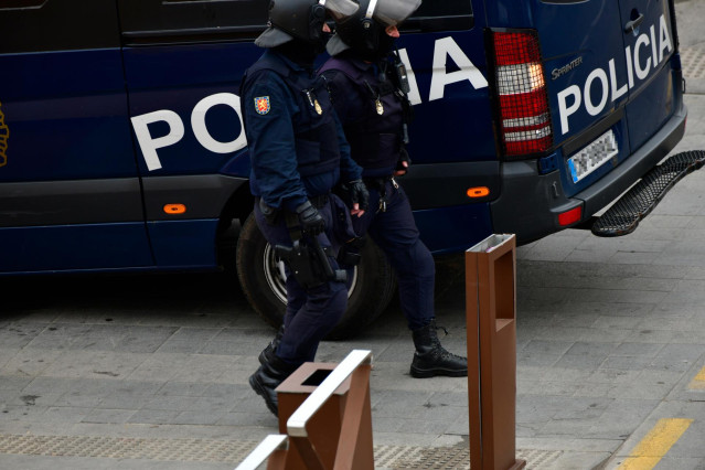 Agentes de Policía en un dispositivo, en una imagen de archivo