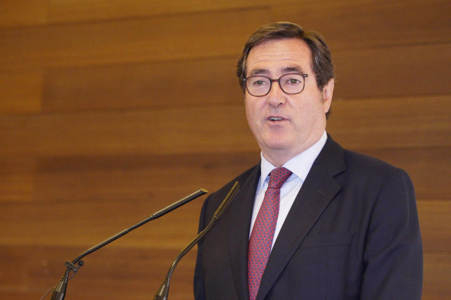 El presidente de CEOE, Antonio Garamendi, en una imagen de archivo.