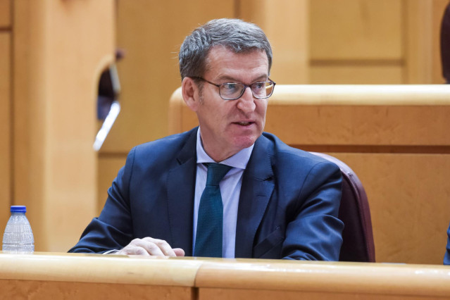 El presidente del PP, Alberto Núñez Feijóo