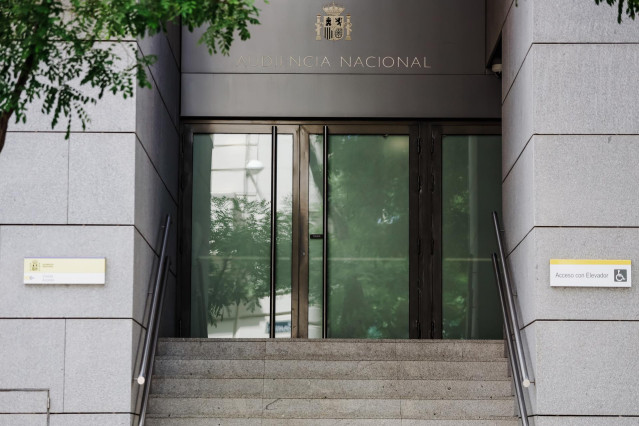 Archivo - Fachada de la Audiencia Nacional