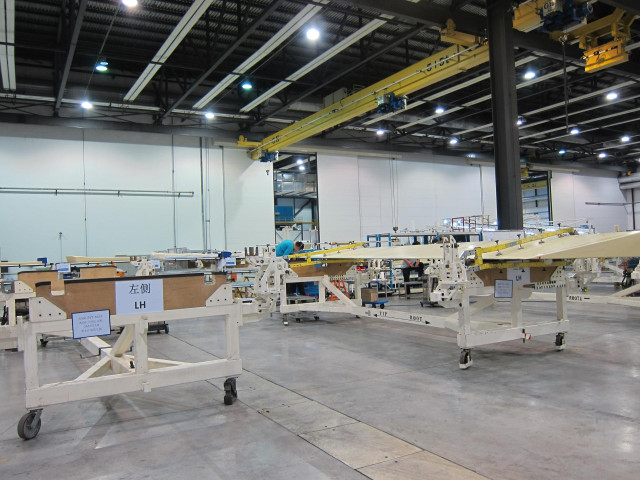 Archivo - Fábrica de componentes de material compuesto de Airbus en China.