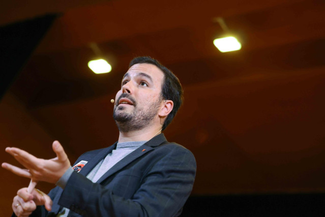 El ministro de Consumo y coordinador general de IU, Alberto Garzón.