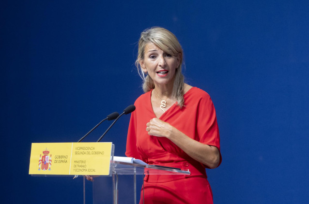 Archivo - La vicepresidenta segunda y Ministra de Trabajo y Economía Social, Yolanda Díaz,en una imagen de archivo.
