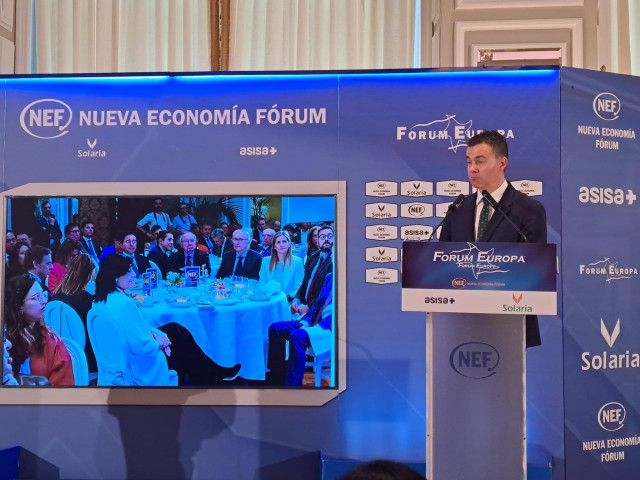 El ministro de industria Héctor Gómez en el Nueva Economía Forum
