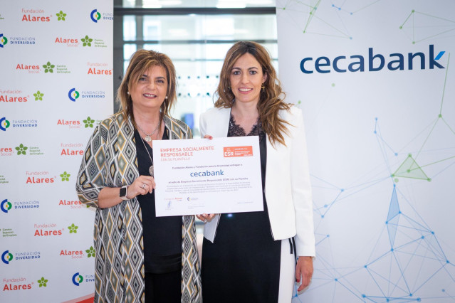 Cecabank recibe el sello “Empresa Socialmente Responsable” de mano de la Fundación Alares