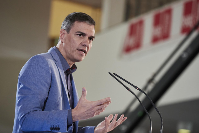 El secretario general del PSOE y presidente del Gobierno, Pedro Sánchez.