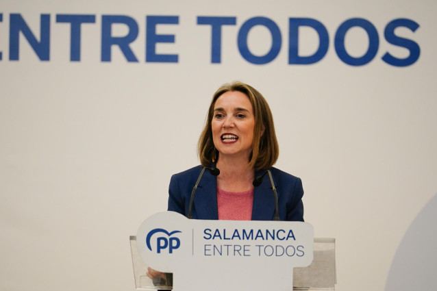 La secretaria general del PP, Cuca Gamarra.