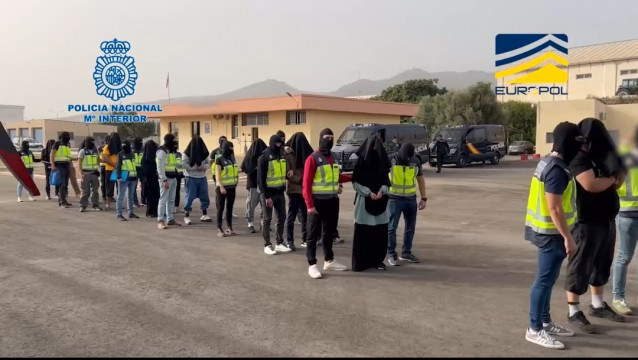 Archivo - Traslado a la Audiencia Nacional de los once detenidos por yihadismo en Melilla y Granada