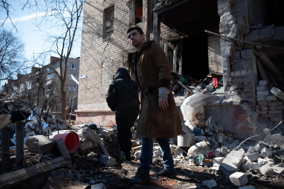 EuropaPress 5164718 march 14 2023 kramatorsk donestsk oblast ukraine residents begin clearing