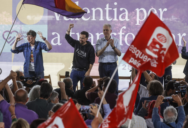 Pablo Iglesias en el cierre de campaña de Unides Podem - EUPV