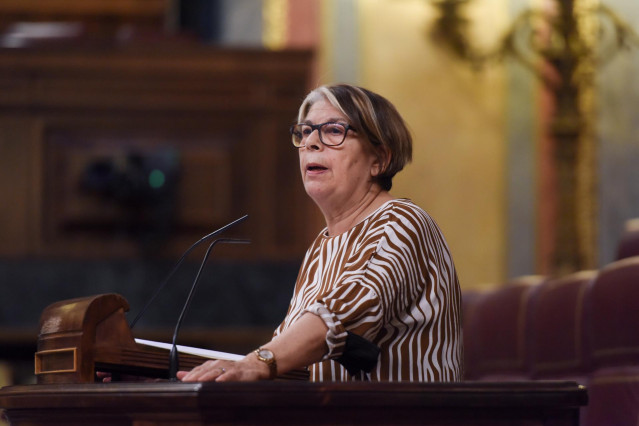 Archivo - La diputada de Más País-Verdes Equo, Inés Sabanés, interviene en una sesión plenaria, en el Congreso de los Diputados, a 29 de junio de 2022, en Madrid (España).