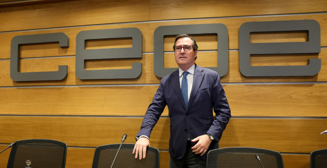 El presidente de CEOE, Antonio Garamendi