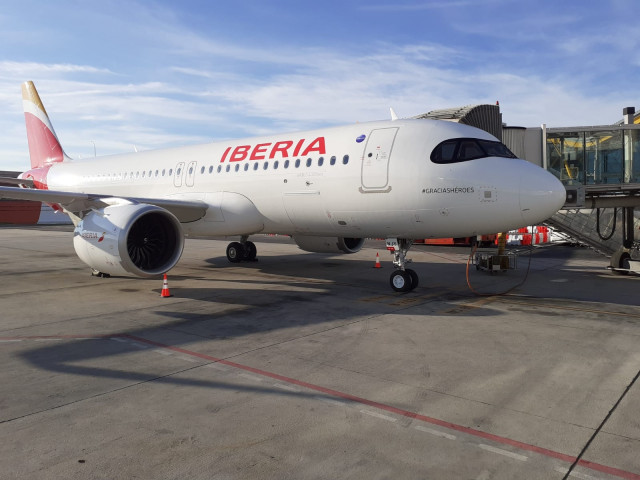 Archivo - Avión de Iberia.