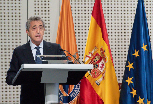 Archivo - El director general de Protección Civil y Emergencias, Leonardo Marcos González, interviene en la entrega de las medallas al Mérito de Protección Civil, en el Centro Tecnológico de Seguridad, a 10 de febrero de 2022, en Madrid (España).