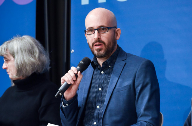 Archivo - El secretario de Economía de Podemos y secretario de Estado, Nacho Álvarez, interviene durante el acto ‘Vivir, no sobrevivir: del Ingreso Mínimo Vital a la Renta Garantizada', en el espacio Bertelsmann, a 14 de enero de 2023, en Madrid (España).