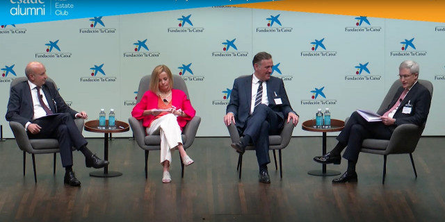 Oñate, Zurita, Martínez y Mendiluce durante el debate