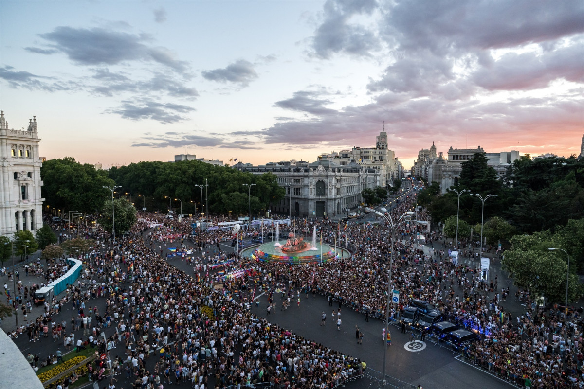 EuropaPress 5306301 manifestacion orgullo lgtbi 2023 llega plaza cibeles julio 2023 madrid