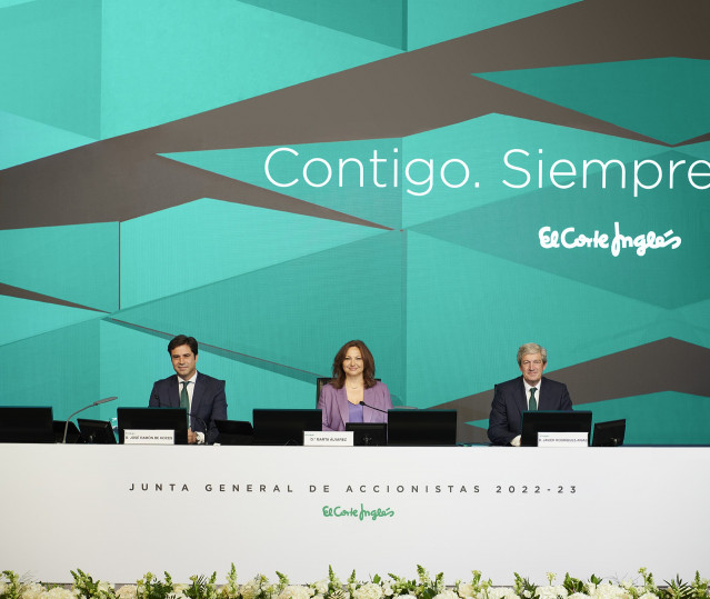 La presidenta de El Corte Ingl&eacute;s, Marta &Aacute;lvarez, durante la junta de accionistas de la compa&ntilde;&iacute;a.