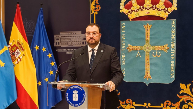 El presidente Adrián Barbón.