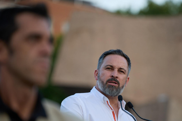 El candidato de Vox a presidente del Gobierno, Santiago Abascal