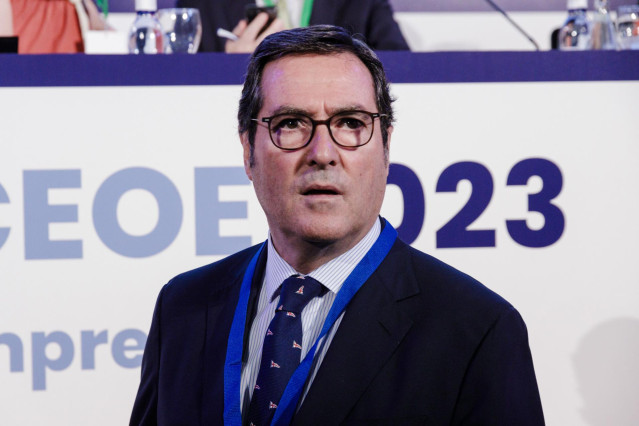El presidente de la CEOE, Antonio Garamendi.