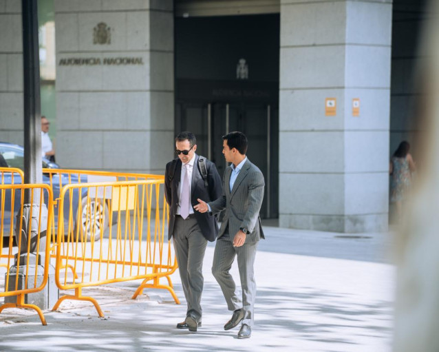 Los abogados penalistas Juango Ospina y Juan Antonio Jabaloy en la Audiencia Nacional