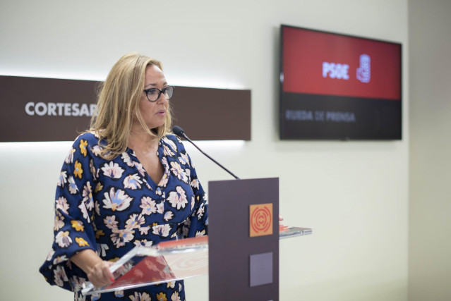 La portavoz del grupo del PSOE de las Cortes de Arag&oacute;n, Mayte P&eacute;rez.