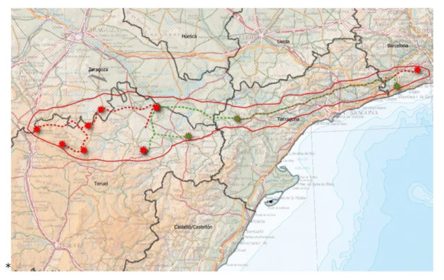 Teruel Existe critica al MITECO por la autorizaci&oacute;n previa de la l&iacute;nea de Teruel a Barcelona.