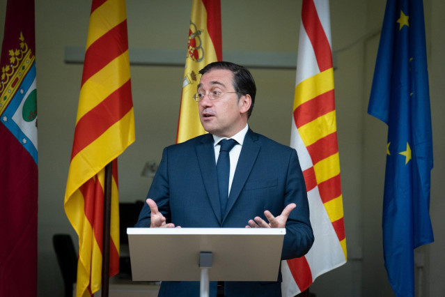 El ministro de Exteriores en funciones, Jos&eacute; Manuel Albares, inaugura las nuevas oficinas-sede de Casa Asia, a 28 de julio de 2023, en Barcelona, Catalu&ntilde;a (Espa&ntilde;a).