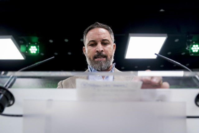 Santiago Abascal, presidente de Vox.