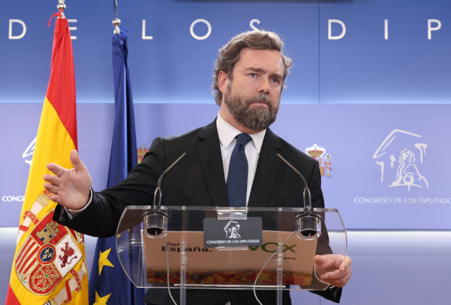 Archivo - El hasta ahora portavoz de Vox en el Congreso, Iv&aacute;n Espinosa de los Monteros