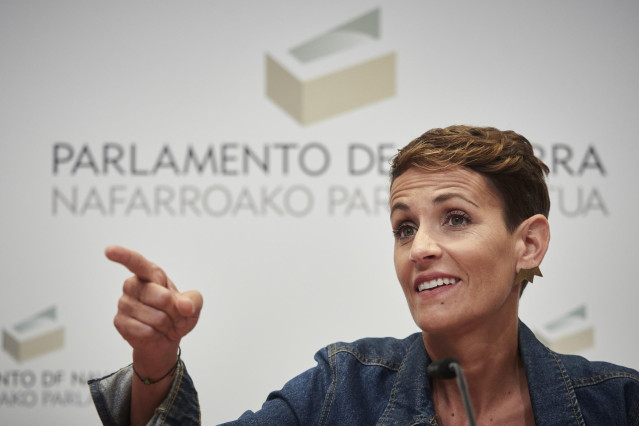 Mar&iacute;a Chivite, candidata del PSN a la Presidencia del Gobierno de Navarra.