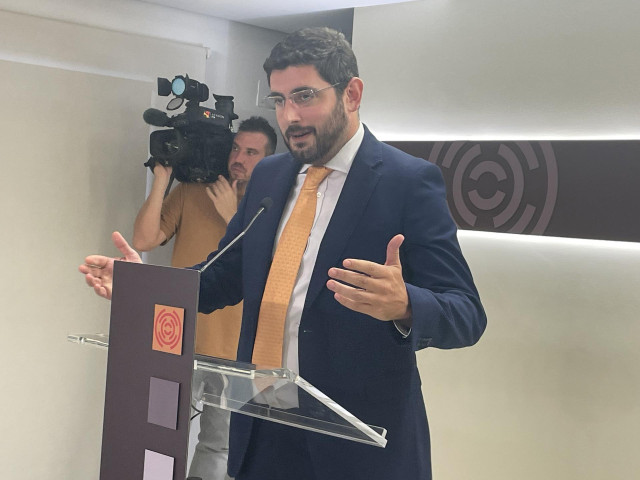 El portavoz de VOX en las Cortes de Arag&oacute;n, Alejandro Nolasco.