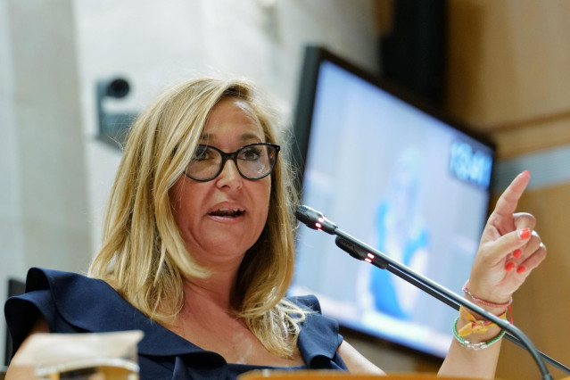 La portavoz del grupo parlamentario del PSOE de las Cortes de Arag&oacute;n, Mayte P&eacute;rez.