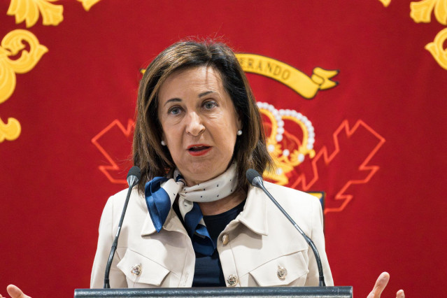La ministra de Defensa en funciones, Margarita Robles, en la Base A&eacute;rea de Torrej&oacute;n de Ardoz, a 28 de julio de 2023, en Torrej&oacute;n de Ardoz, Madrid (Espa&ntilde;a).