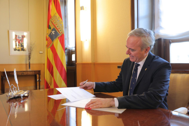 El presidente del Gobierno de Arag&oacute;n, Jorge Azc&oacute;n.
