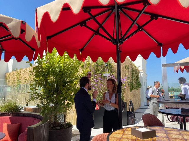 La delegada de Turismo, Almudena Ma&iacute;llo, visita el nuevo Hotel Montera Madrid, de Curio Collection by Hilton