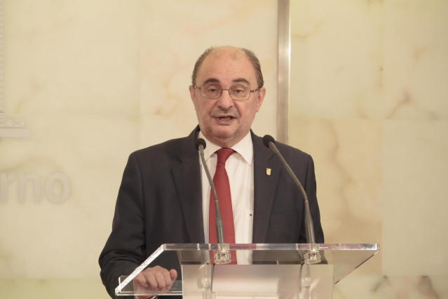Archivo - El expresidente del Gobierno de Arag&oacute;n, Javier Lamb&aacute;n.