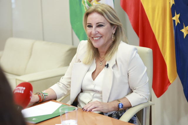 La consejera de Econom&iacute;a, Carolina Espa&ntilde;a, en una imagen de archivo de una entrevista con Europa Press.